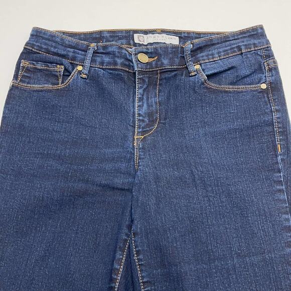 ANNE KLEIN Women’s 4 Straight Leg Blue Jeans - Picture 2 of 4